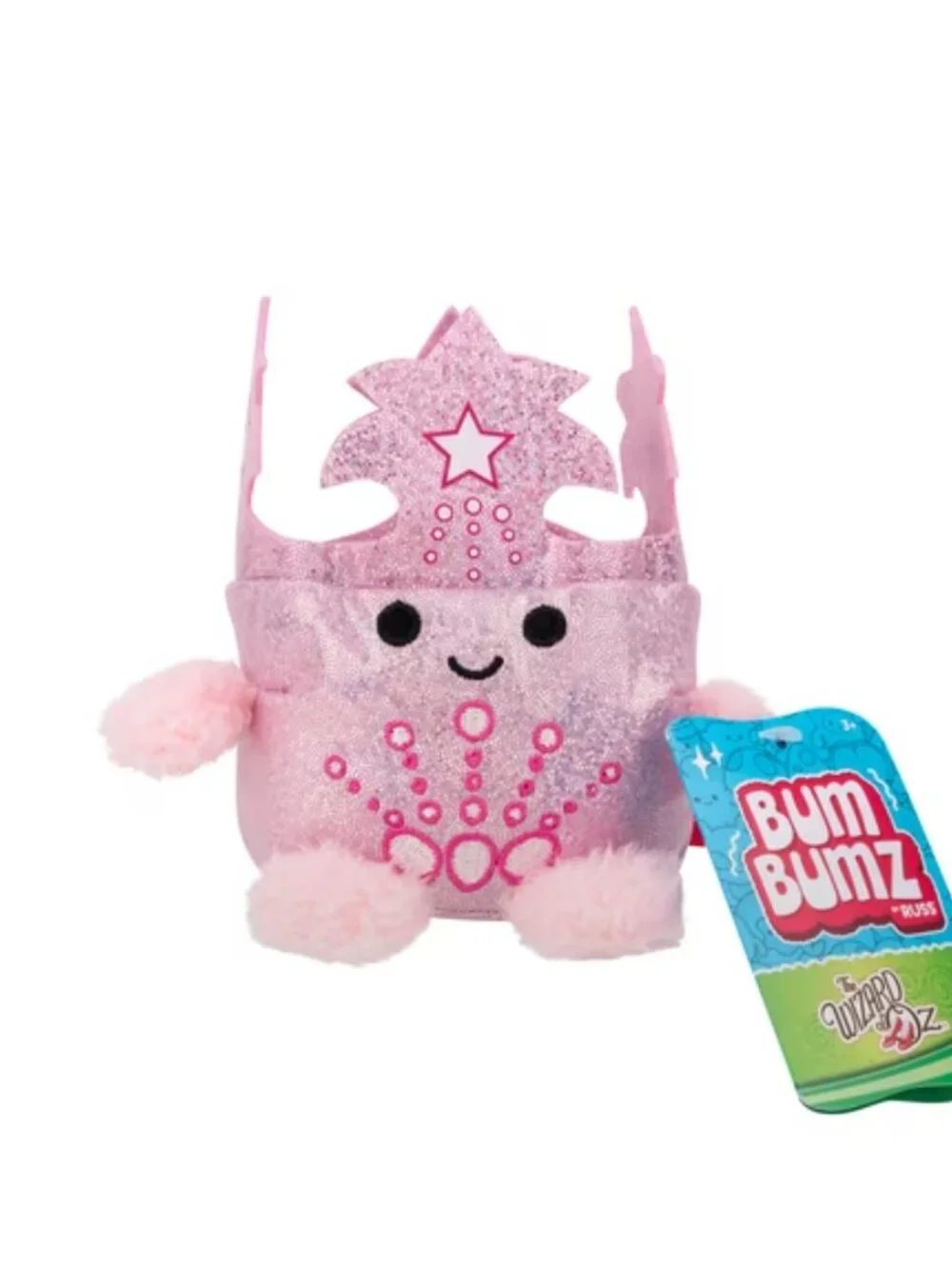Wizard of Oz Glinda the Good Witch 4.5 Inch Plush Toy With Crown, NWT